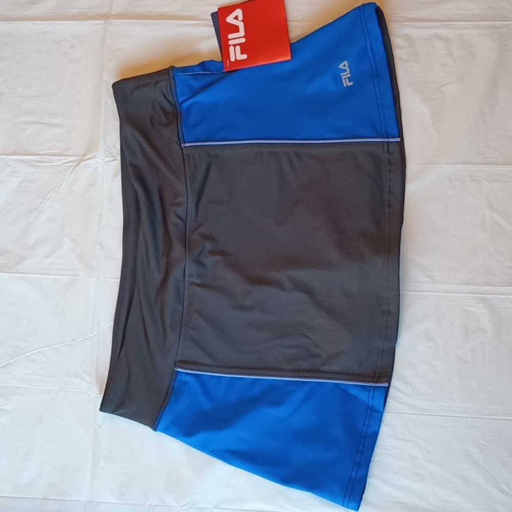 FILA LIVE IT UP Tennis Golf Skort Women's L Colorblock black/blue NWT